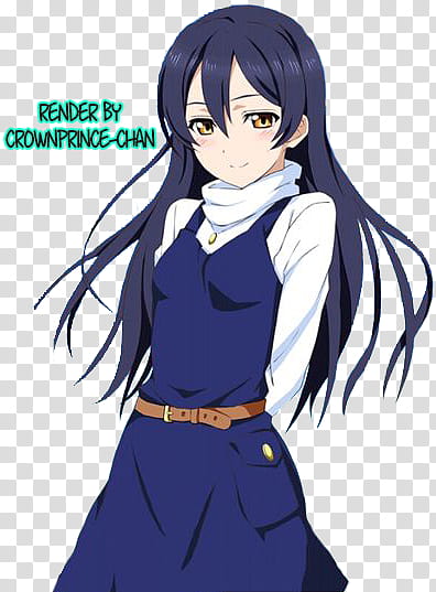 RENDER Sonoda Umi Love Live, female anime character transparent background PNG clipart