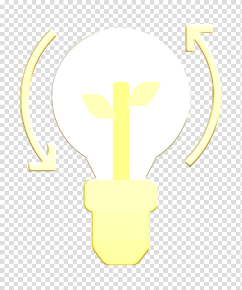 Clean energy icon Green icon Global Warming icon, Yellow, Light Bulb, Logo, Symbol, Compact Fluorescent Lamp transparent background PNG clipart