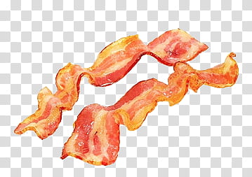 s, two bacon strips transparent background PNG clipart