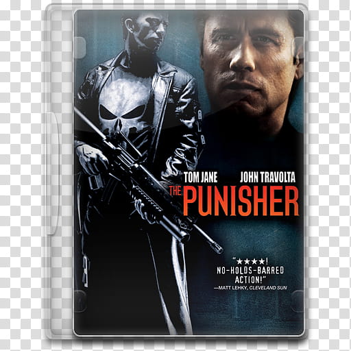 Movie Icon , The Punisher, The Punisher DVD case transparent background PNG clipart