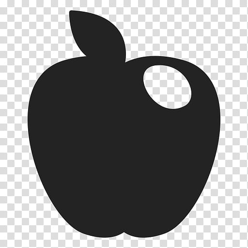 Black Apple Logo, Silhouette, Blackandwhite, Fruit, Plant, Malus, Circle transparent background PNG clipart