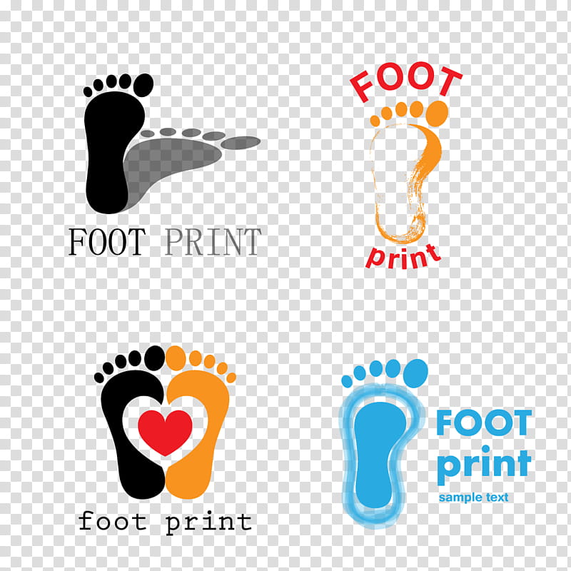 Footprint, Logo, Barefoot, Text transparent background PNG clipart