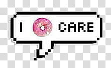 , i donut care text in dialogue box transparent background PNG clipart