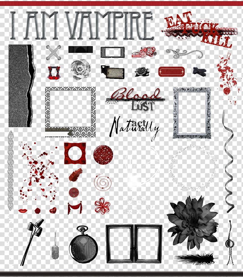 True Blood Vampire Word Art and Clear Cut , I am vampire transparent background PNG clipart