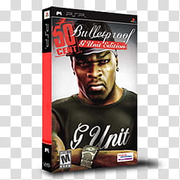 PSP Games Boxed  ,  Cent, Bulletproof G Unit Edition transparent background PNG clipart