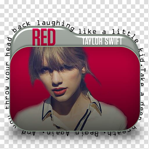 Taylor Swift Red Folder Icon , Begin Again transparent background PNG clipart