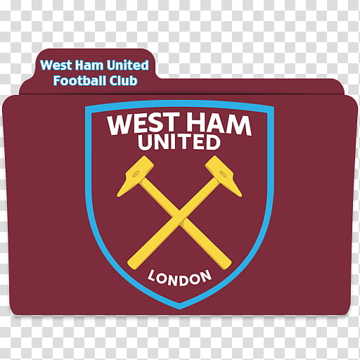 English PL Season Folder Icons , West Ham United Football Club Folder transparent background PNG clipart