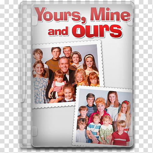 Movie Icon , Yours, Mine and Ours (), Yours, Mine and Ours DVD case illustration transparent background PNG clipart