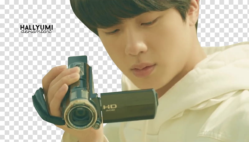 BTS Euphoria, man holding camcorder transparent background PNG clipart