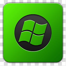 Icon , Windows media center, green Microsoft Windows icon illustration transparent background PNG clipart