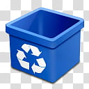 DSQUARED BINS, dsquared_trash_blue_empty icon transparent background PNG clipart