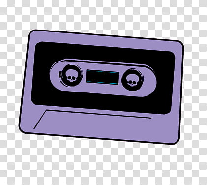 Monster High, gray and black cassette tape transparent background PNG clipart
