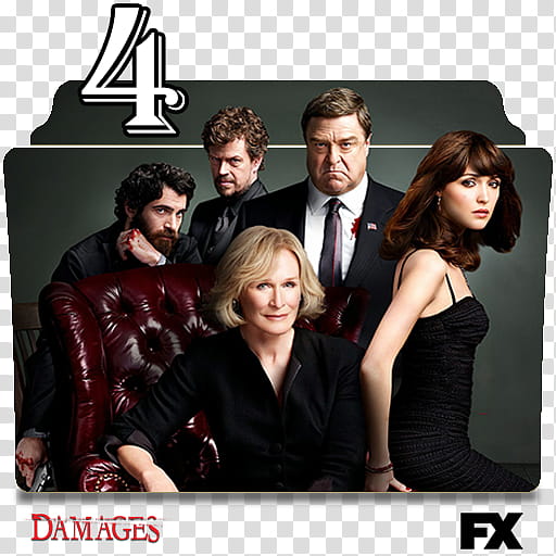 Damages series and season folder icons, Damages S ( transparent background PNG clipart