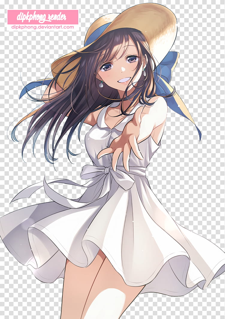 [Render] Anime Girl #, female anime character transparent background PNG clipart