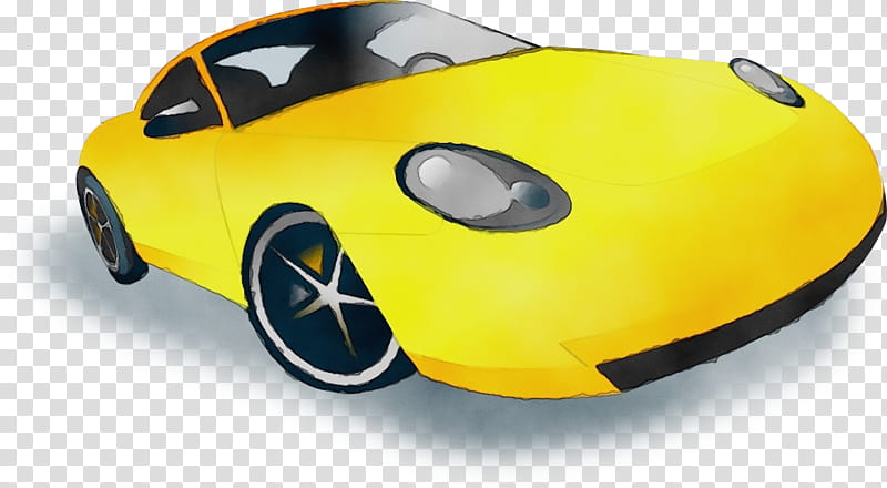 land vehicle vehicle yellow car motor vehicle, Watercolor, Paint, Wet Ink, Sports Car, Automotive Design, Supercar, Porsche 911 transparent background PNG clipart