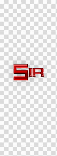 SIR RED SEEN VISUAL STYLE transparent background PNG clipart
