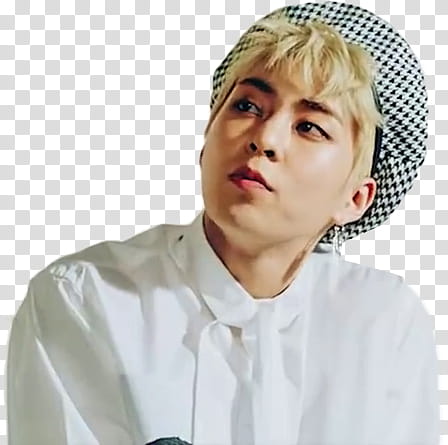 EXO CBX Blooming Day MV, man in white dress shirt transparent background PNG clipart