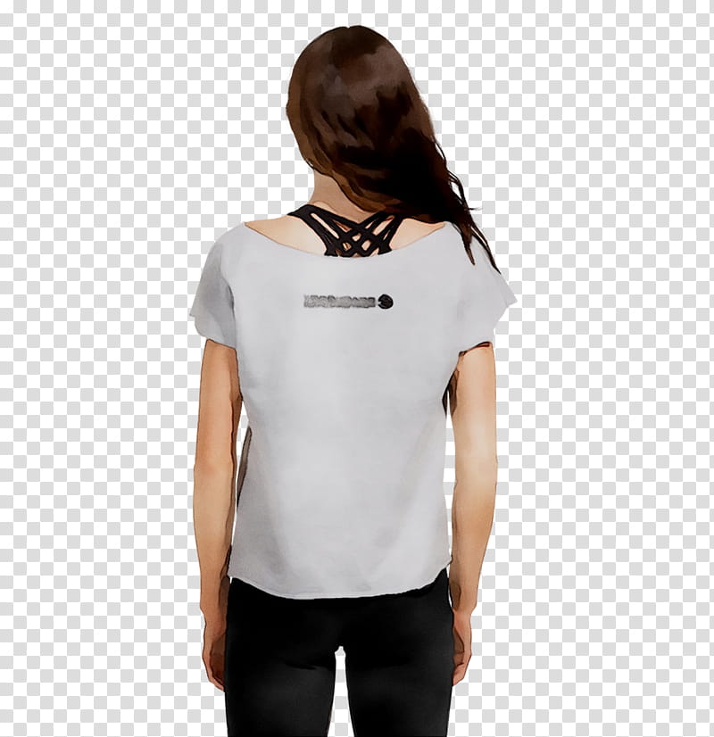 Tshirt Clothing, Shoulder, Sleeve, White, Black, Neck, Top, Joint transparent background PNG clipart