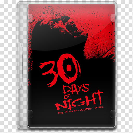 Movie Icon ,  Days of Night,  Days of Night DVD case transparent background PNG clipart