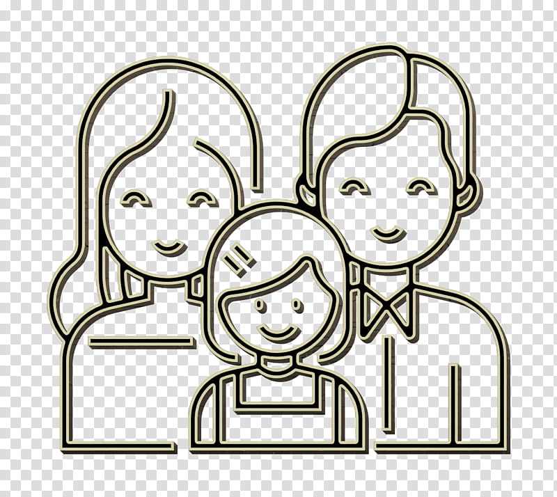 bonding icon child icon family care icon, Mother Icon, Parents Icon, People, Head, Line Art, Cartoon, Cheek transparent background PNG clipart