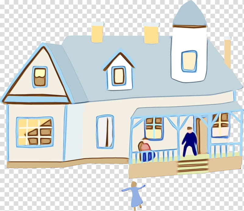 property house home real estate building, Watercolor, Paint, Wet Ink, Roof, Playhouse transparent background PNG clipart