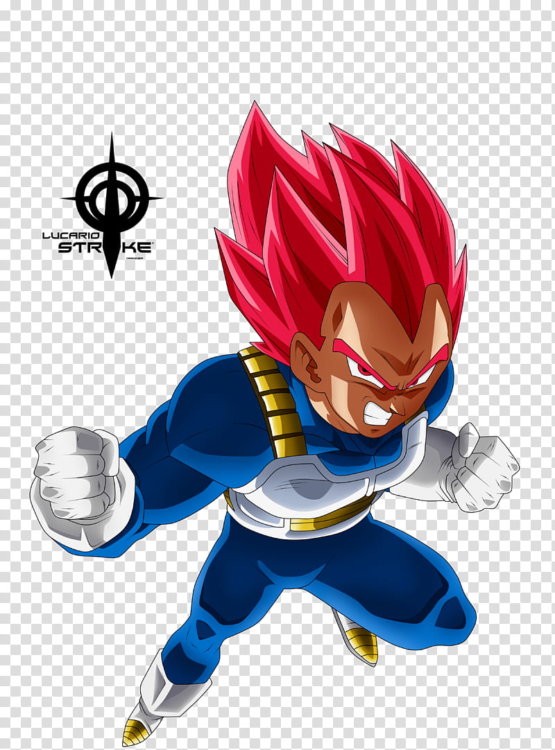 Vegeta SSJ ROJO transparent background PNG clipart