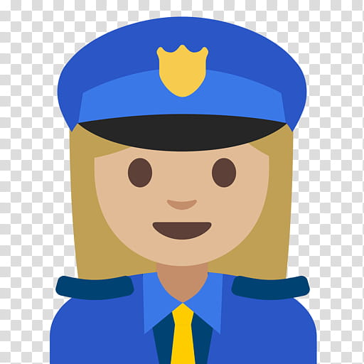 Emoji Smile, Android Nougat, Police Officer, Android Oreo, Google, Android P, Android Marshmallow, Zerowidth Joiner transparent background PNG clipart