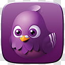 Marei Icon Theme, square purple owl logo illustration transparent background PNG clipart