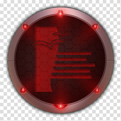 Crysis Style Icon , Crysis Open Office Writer (, round red LED light transparent background PNG clipart