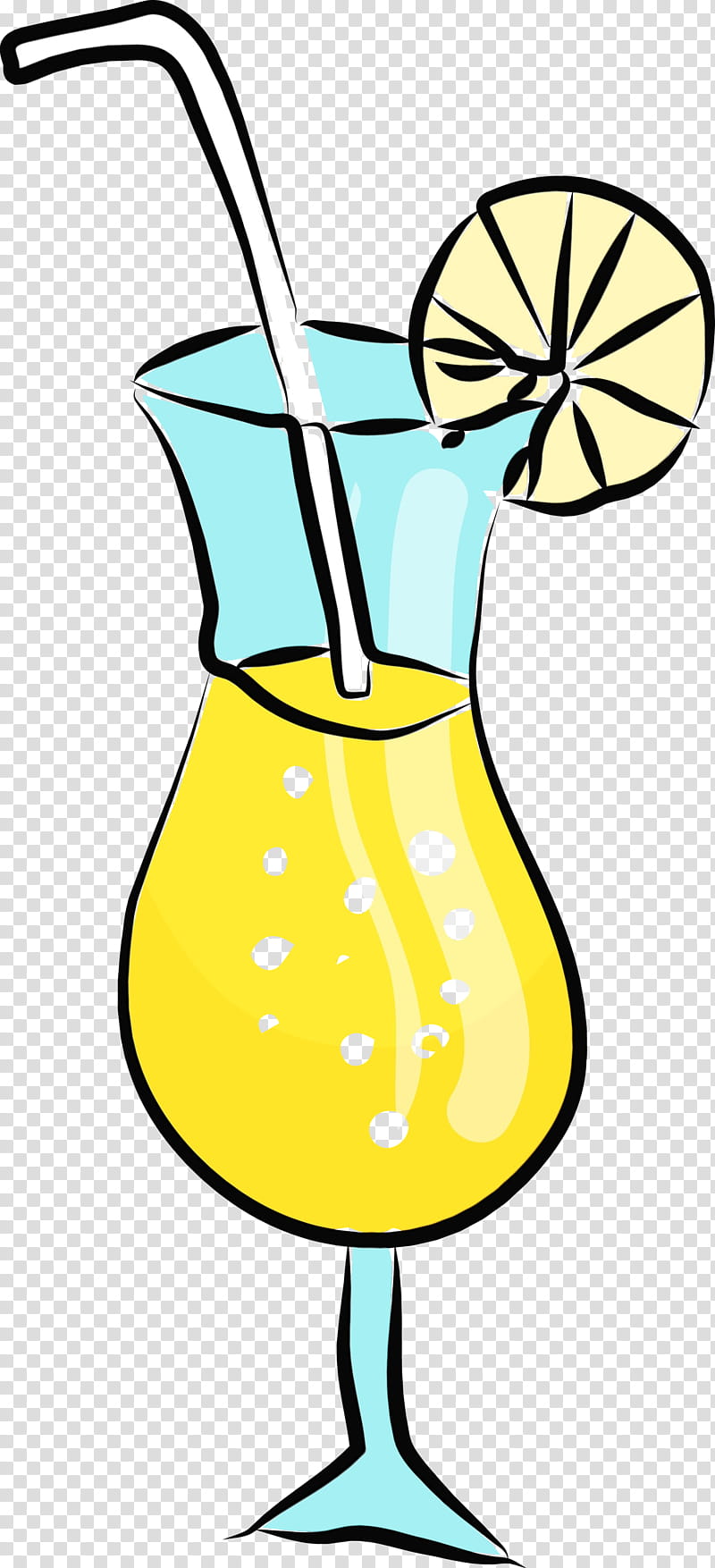 yellow hurricane drink lemon non-alcoholic beverage, Watercolor, Paint, Wet Ink, Nonalcoholic Beverage transparent background PNG clipart