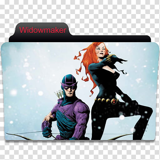Marvel Comics Folder , Widowmaker transparent background PNG clipart