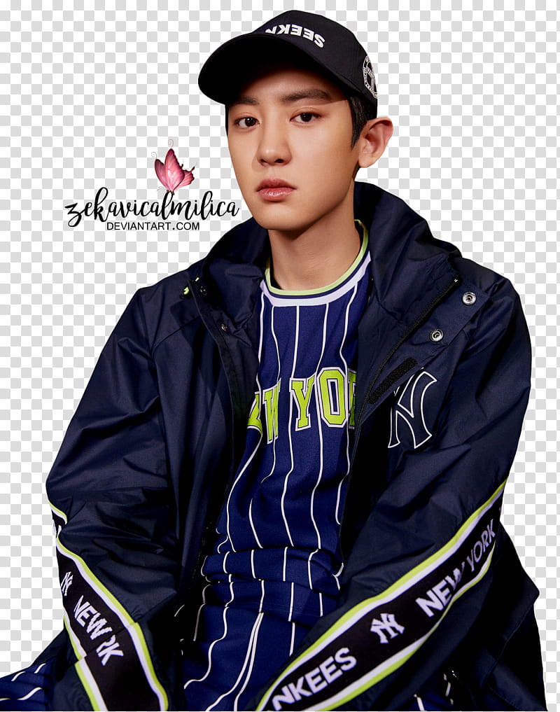 EXO Chanyeol MLB, Do Kyung-Soo of Exo transparent background PNG clipart