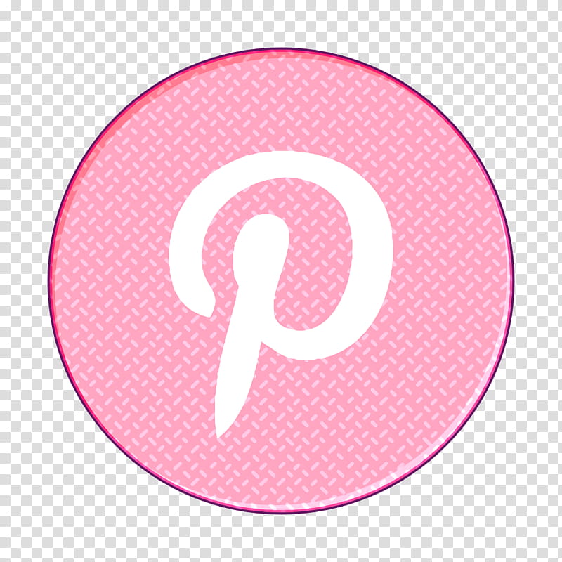 Pinterest icon Social Network Logo icon social media icon, Pink, Circle, Material Property, Symbol, Sticker transparent background PNG clipart