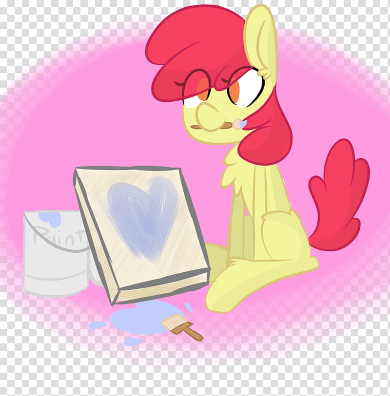 Apple Bloom, Painting, Paint Brushes, Oil Paint, Cartoon, Canvas, Palette, Artist transparent background PNG clipart