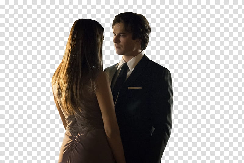 Damon Y Elena transparent background PNG clipart