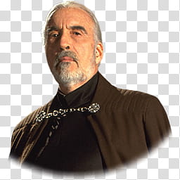 STAR WARS Characters and Droids Alpha Icons , Count Dooku,  transparent background PNG clipart