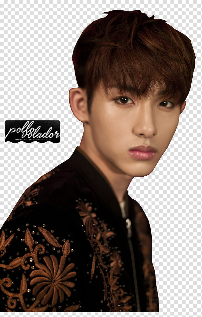 Winwin NCT WayV Regular, man wearing black and brown floral top transparent background PNG clipart