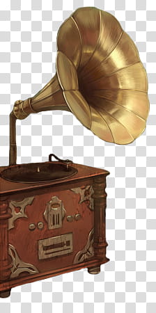 brown gramophone transparent background PNG clipart