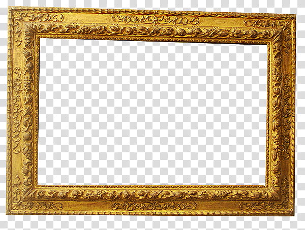 The Golden Age, rectangular brass-colored embossed fraMe transparent background PNG clipart