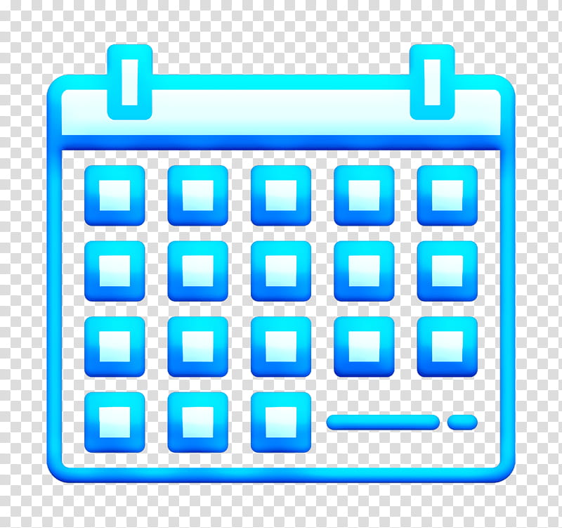 Calendar icon Startup New Business icon, Startup New Business Icon, Blue, Line, Technology, Square transparent background PNG clipart