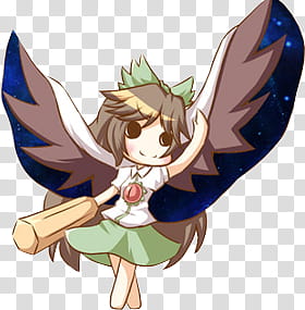 Touhou Icons, Utsuho Reiuji transparent background PNG clipart