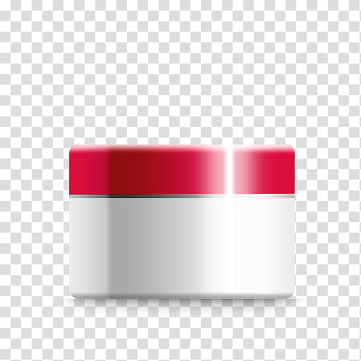 BONSHOP free cosmetic icons, white and red plastic container with white background transparent background PNG clipart