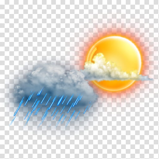 The REALLY BIG Weather Icon Collection, partly-cloudy-am-rain transparent background PNG clipart