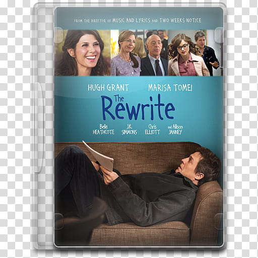 Movie Icon Mega , The Rewrite, The Rewrite DVD case transparent background PNG clipart