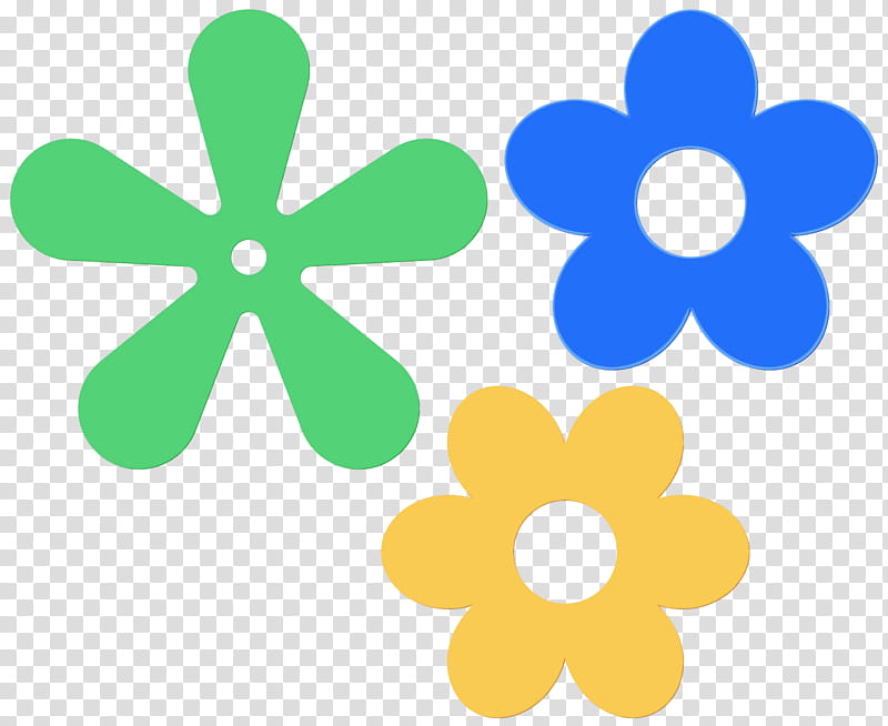 hippie flowers outline