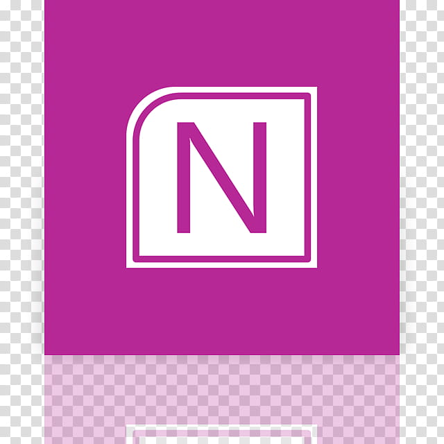 Metro UI Icon Set  Icons, OneNote alt _mirror, white background with purple N text overlay transparent background PNG clipart