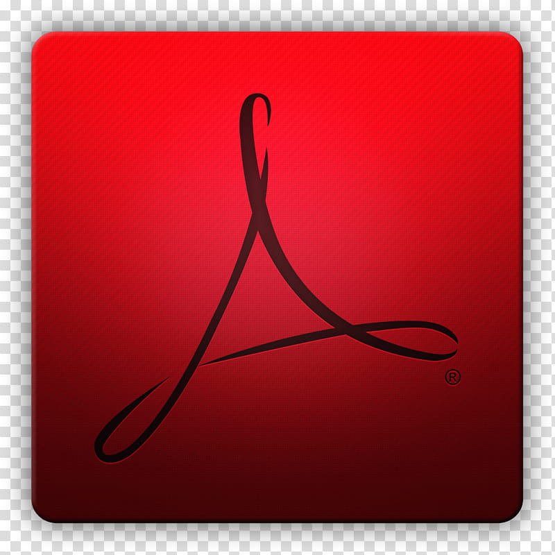 clean HD Icon II, AdobeReader, Adobe Acrobat logo transparent background PNG clipart