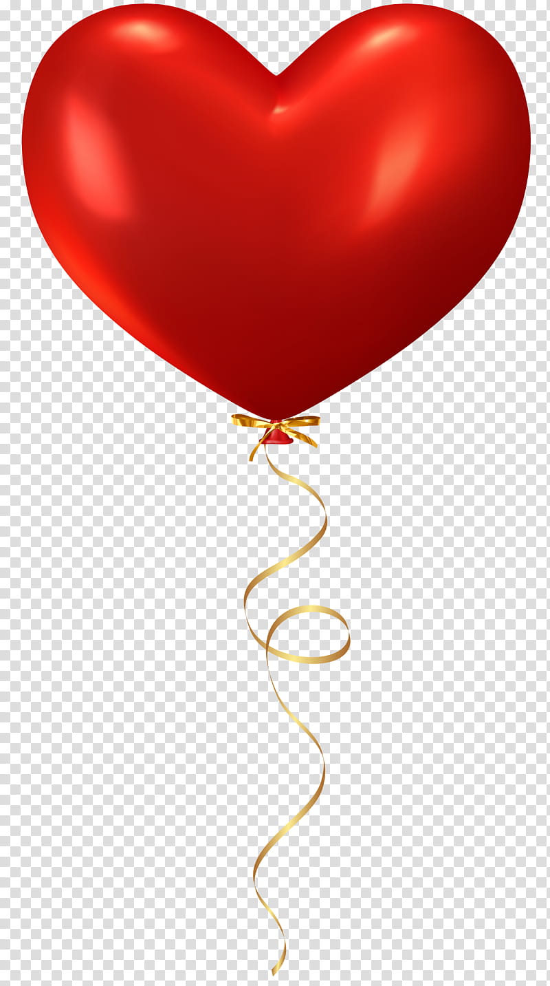 Red Balloons, Heart, Heartshaped Balloons, Gift, Party Supply, Toy transparent background PNG clipart