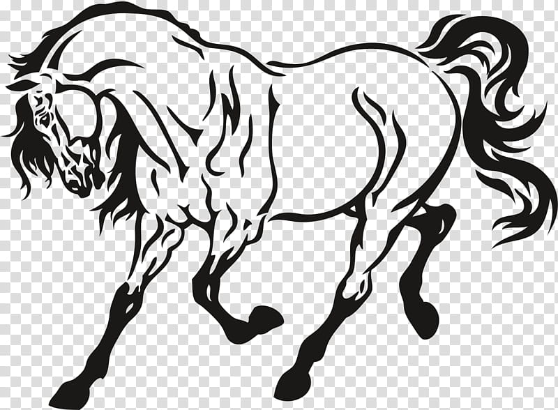 Book Black And White, Horse, Stencil, Trot, Rearing, Drawing, Hair, Line Art transparent background PNG clipart
