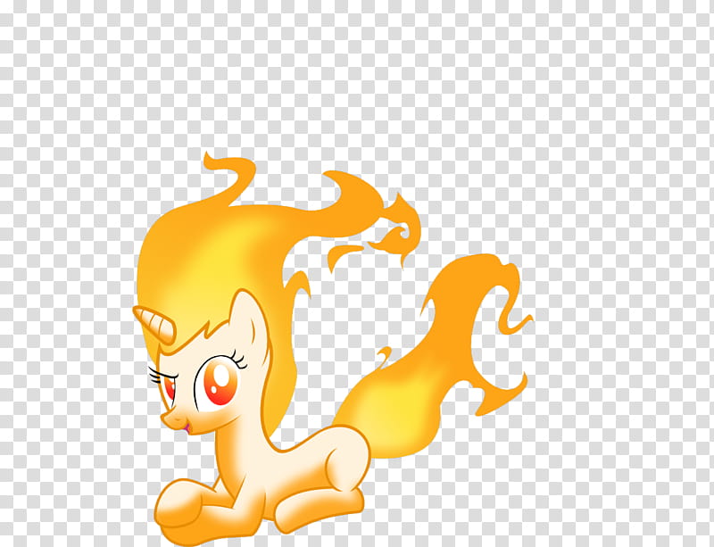 Twilight Rapidash Shaded A, yellow My Little Pony character transparent background PNG clipart